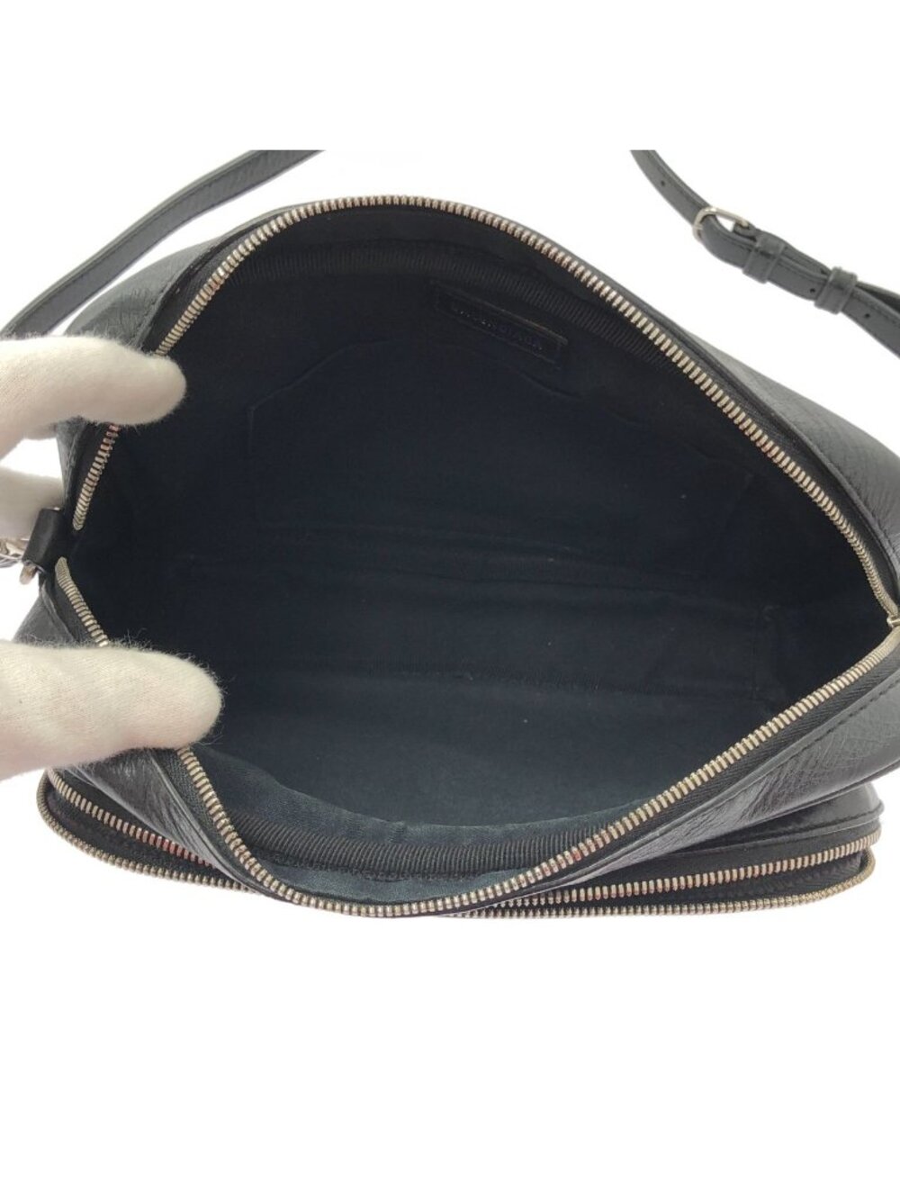 Balenciaga Everyday Logo Leather Cross Black Crossbody - Picture 5 of 8